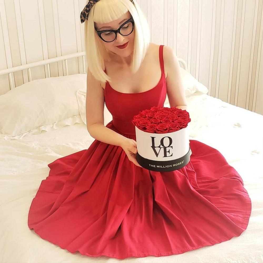 Pinup Couture red fit & flare dress xs